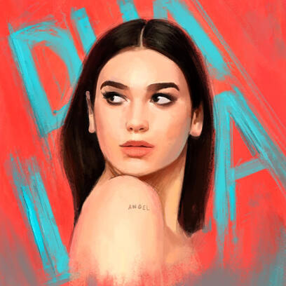 Dua Lipa Portrait