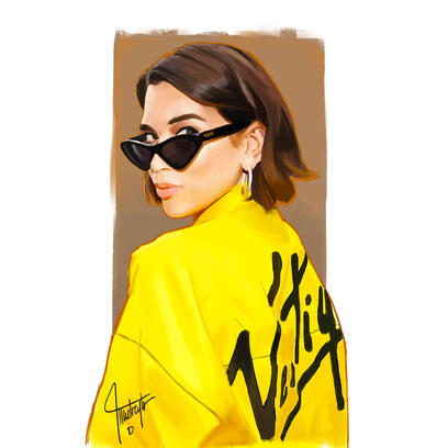 Dua Lipa Portrait